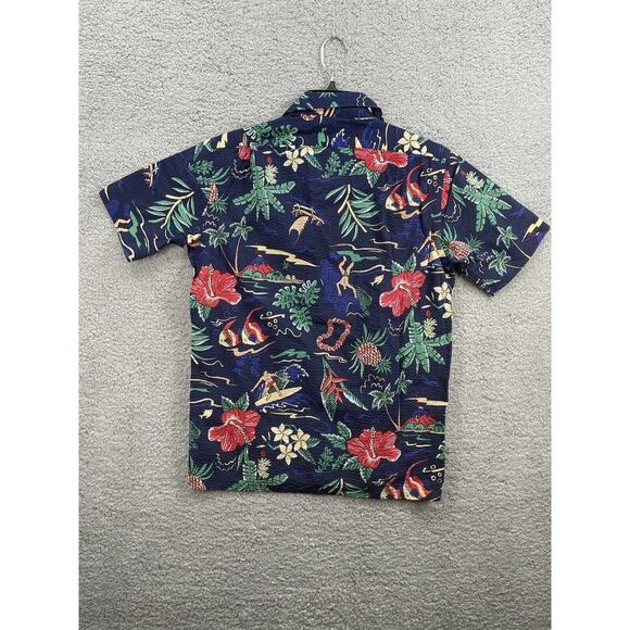 Polo Ralph Lauren Small Classic Fit Hawaiian Blue Seersucker Button Down Shirt - Picture 4 of 8